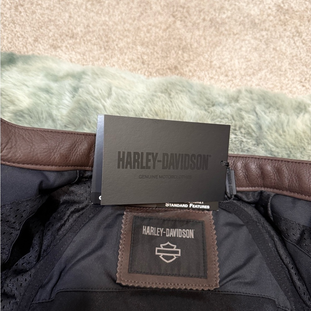 Harley-Davidson Women's Dark Brown Leather Jacket - Picture 3 of 6